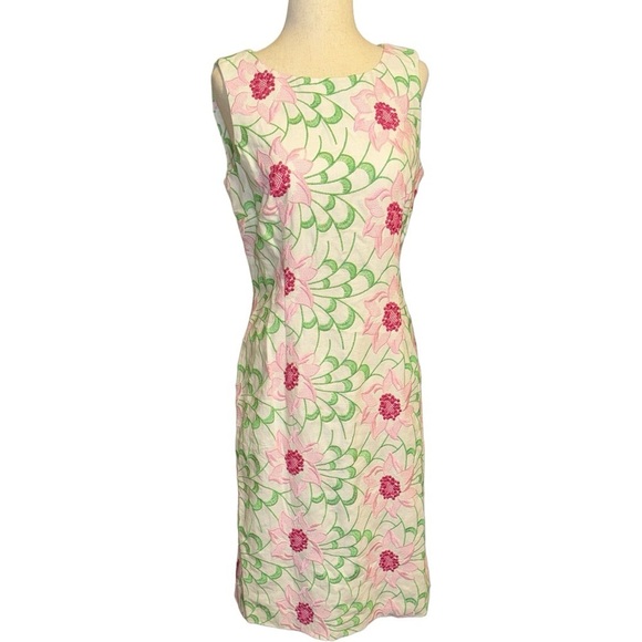 Talbots Dresses & Skirts - Talbots Floral Embroidered Sheath Dress